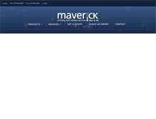 Tablet Screenshot of maverickprinting.com